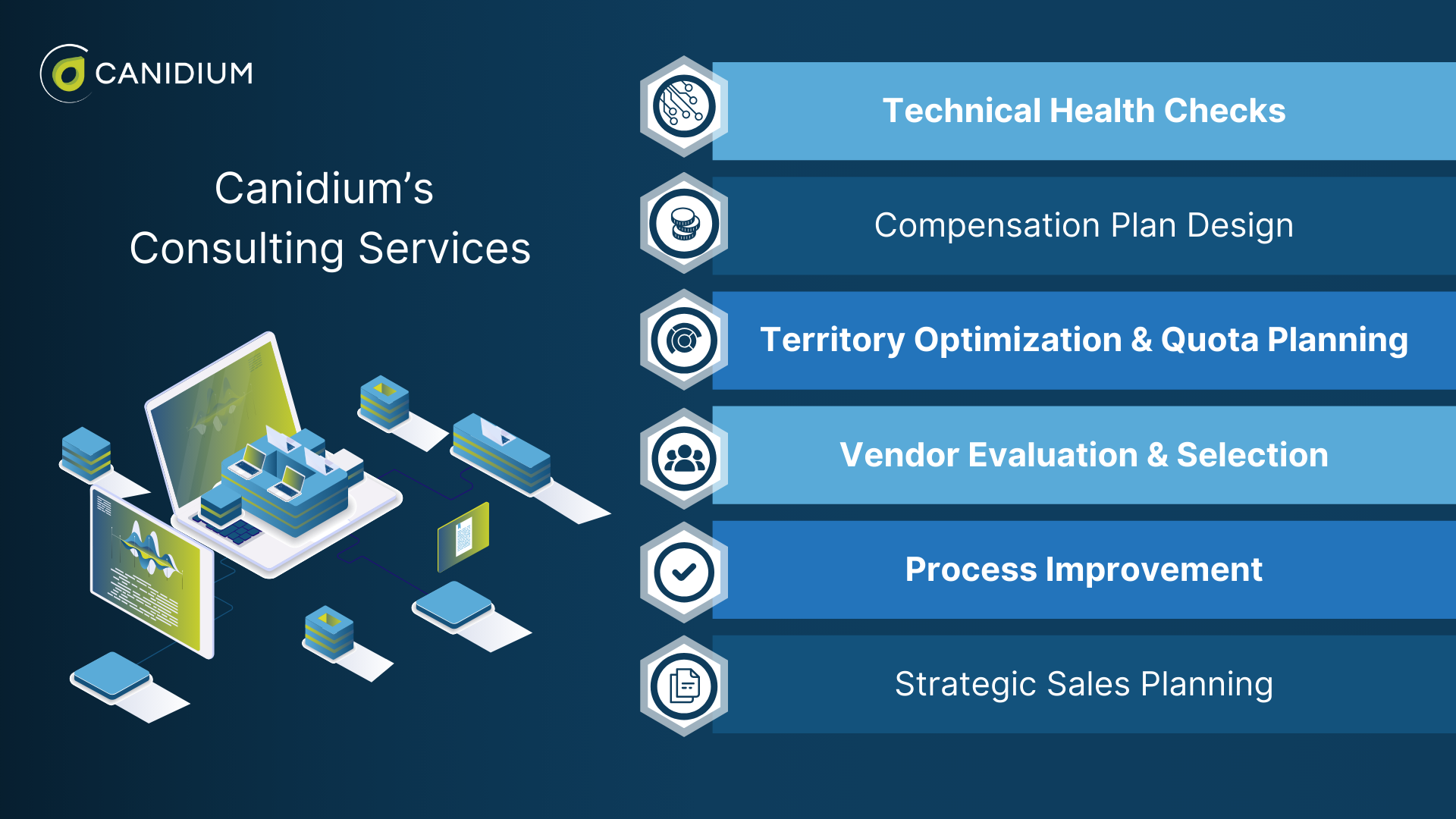 The consulting services Canidium Provides