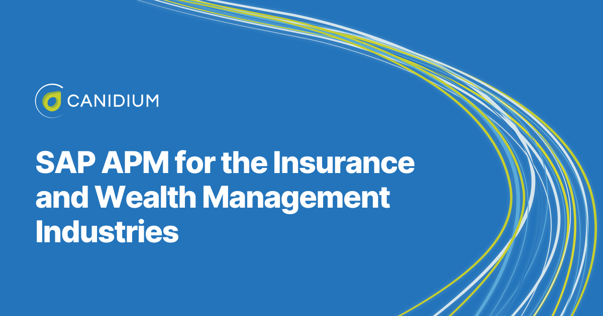 SAP APM for the insurance and wealth management industries
