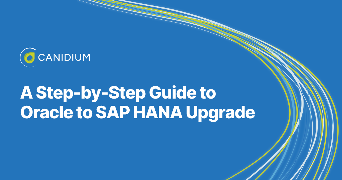 a step-by-step guide to Oracle SAP HANA Upgrade